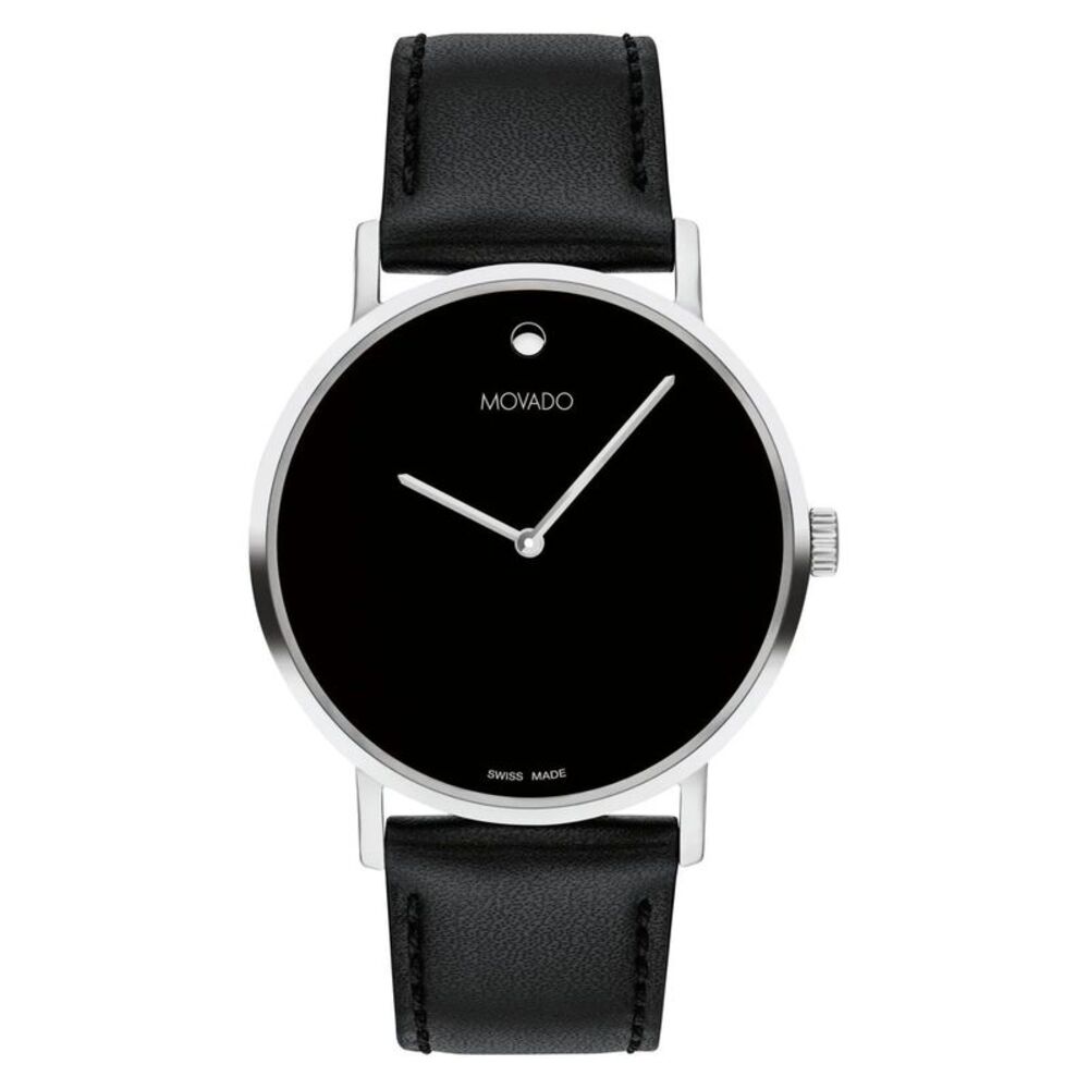 Movado Men's Musem Black Dial Watch - 607589